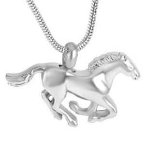 As Hanger in de vorm van een Galopperend Paard inclusief bolletjes ketting
