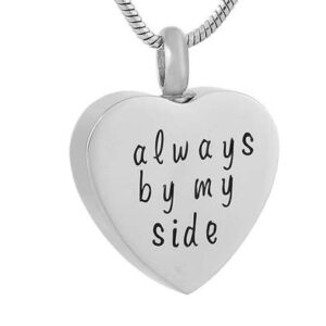 As Hanger Hart met de tekst Always by my side inclusief bolletjes ketting
