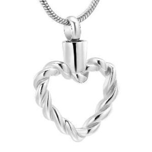 As Hanger gedraaid Hart inclusief bolletjes ketting