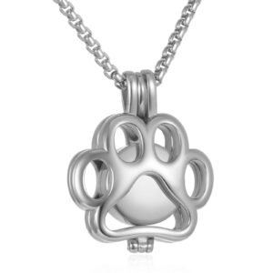 As Hanger in de vorm van een Dierenpoot inclusief bolletjes ketting
