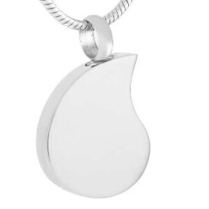 As Hanger in de vorm van een Traan inclusief bolletjes ketting